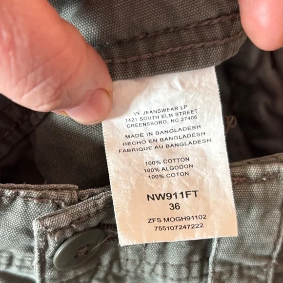 Wrangler Men's green size 36 Cargo Shorts - Picture 2 of 5